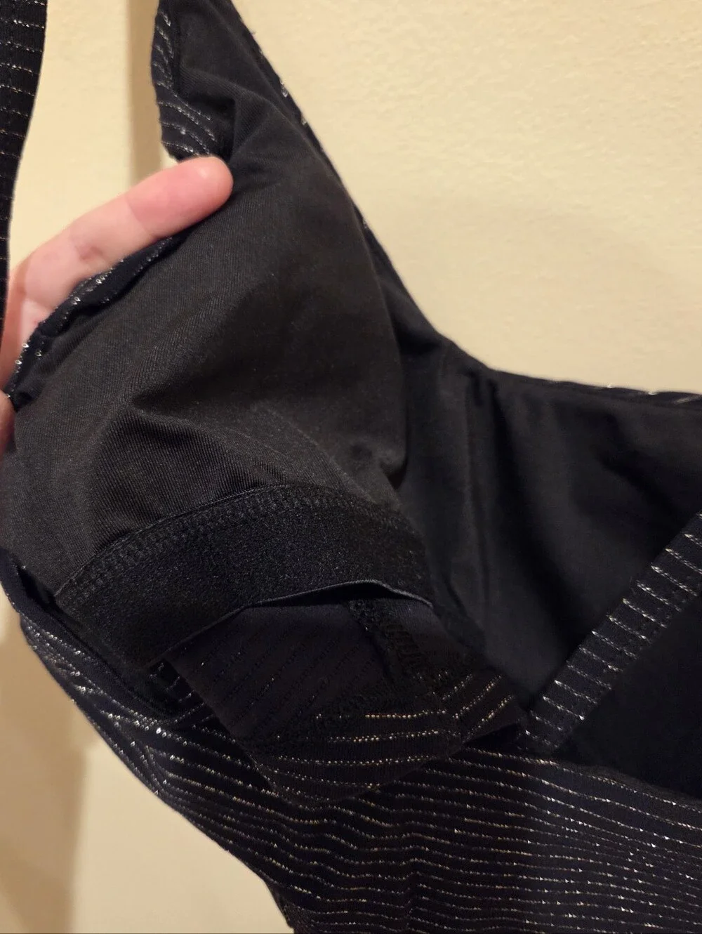 Glyder Charge Bra Top - Black And Gold